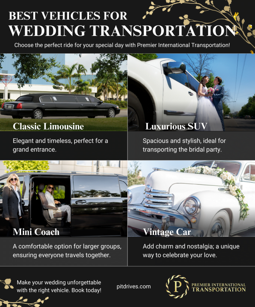 best vehicles for wedding transportation
