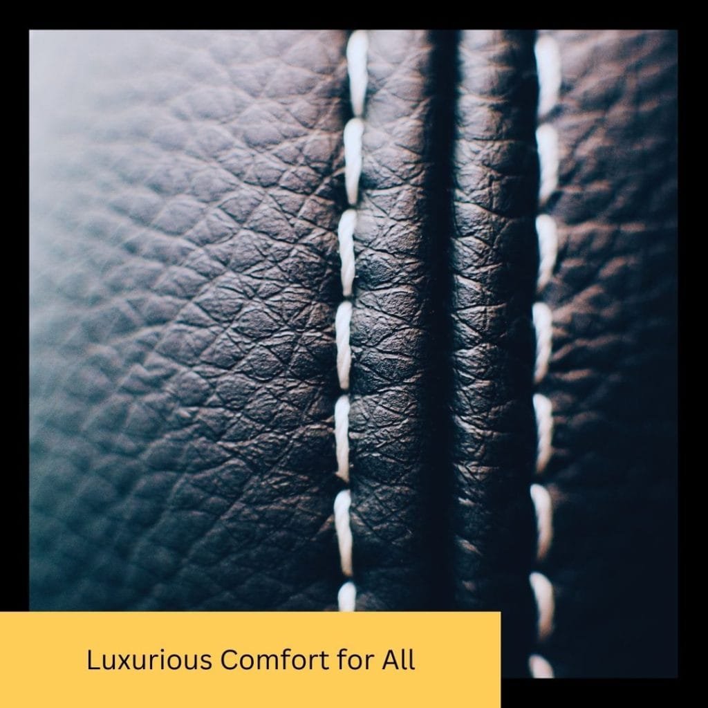 luxurious leather seats